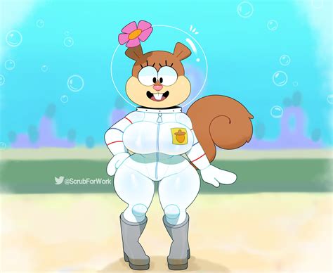 sandy cheeks boobs|Sandy